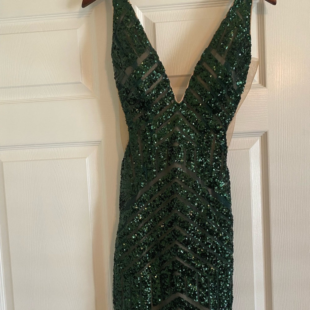 Emerald green Prom dress from Mia Bella - Picture 2 of 3
